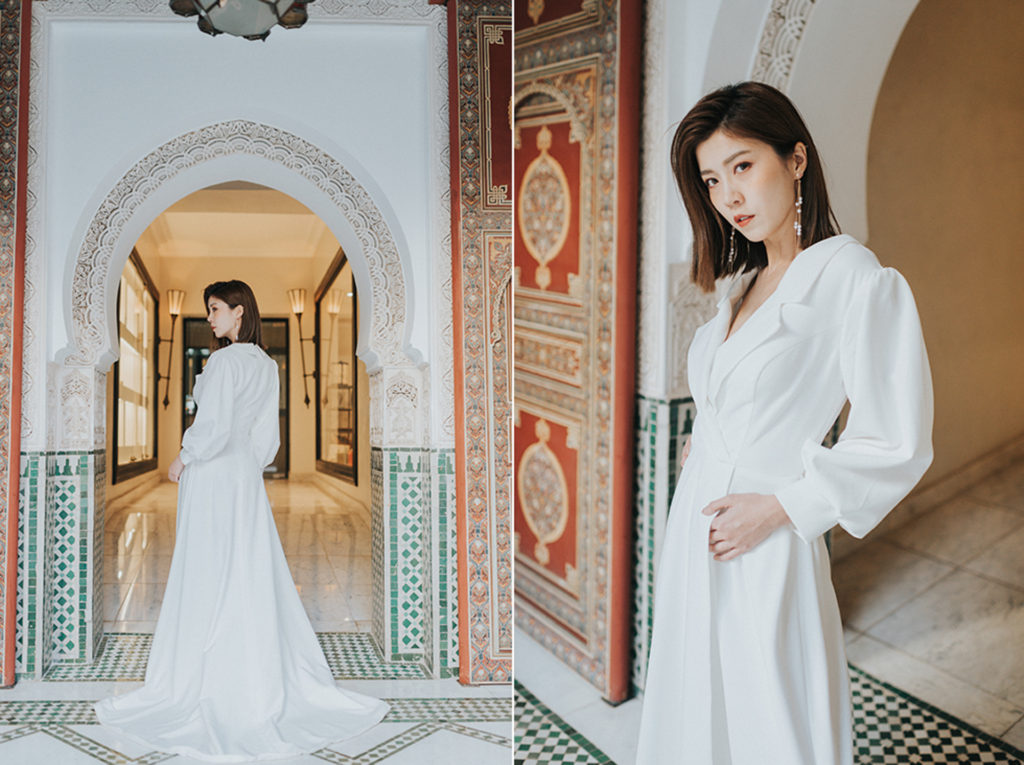 新秘DABBY | RUO | 摩洛哥 馬拉喀什 YSL 博物館獨家婚紗